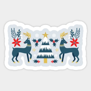 Scandi Winter Forest Sticker